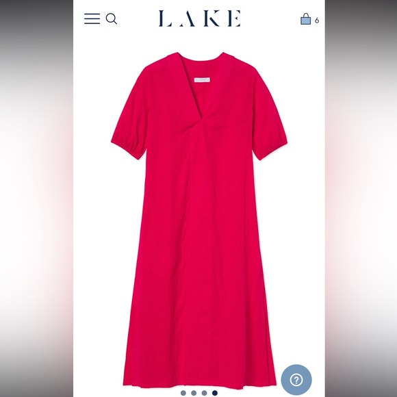 Lake Gauze Caftan in Heatwave - Small - Picture 3 of 3